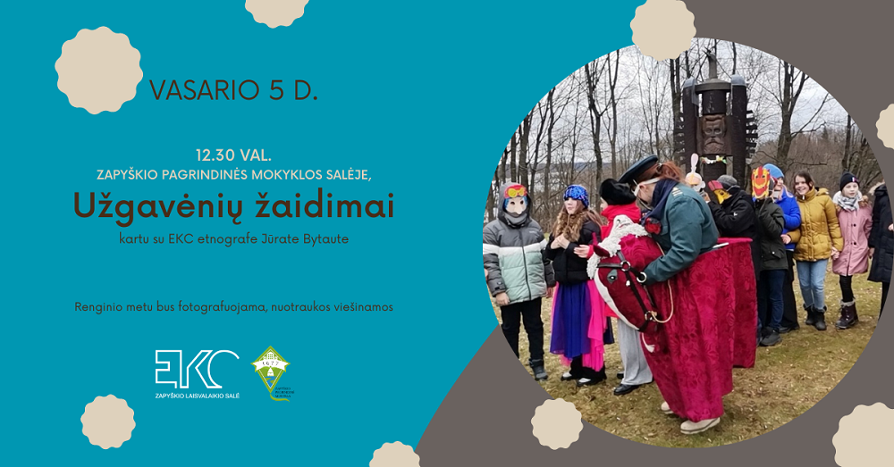 Užgavėnių žaidimų edukacija Zapyškyje viršelis