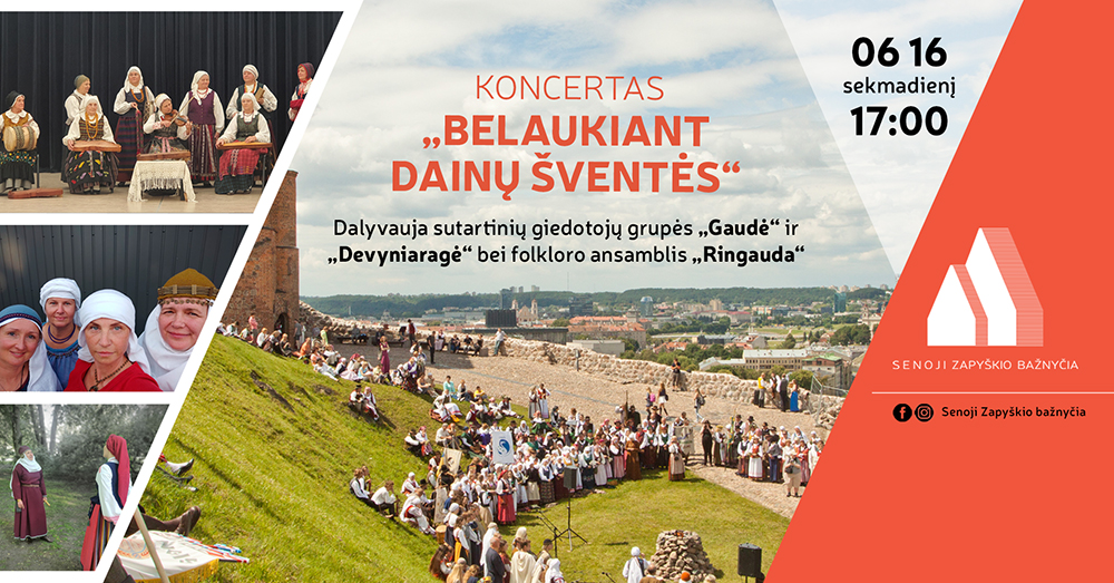 Koncertas "Belaukiant Dainų šventės" Senojoje Zapyškio bažnyčioje_viršelis