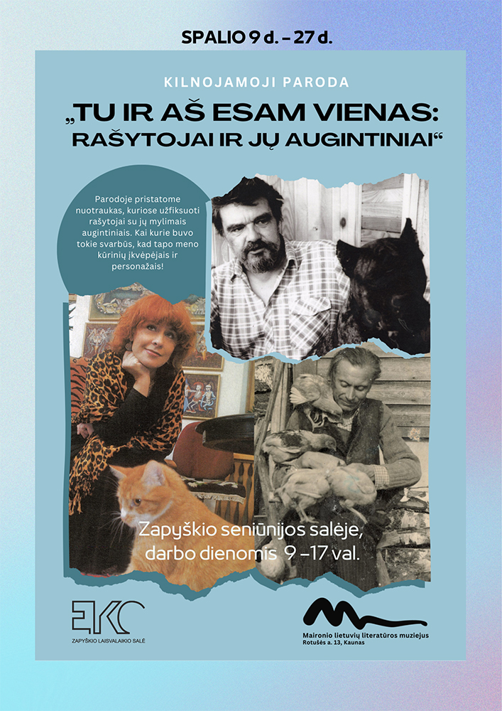 Maironio literatūros muziejaus fotografijų paroda Zapyškyje plakatas