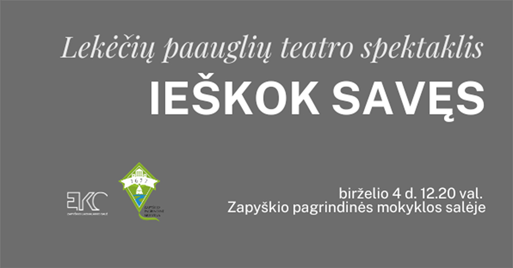 Spektaklis_Ieškok savęs_viršelis