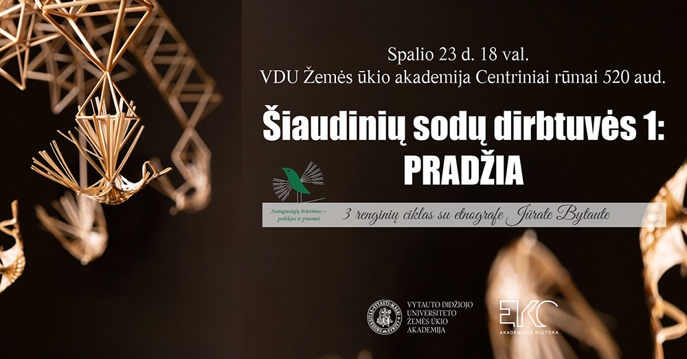 Šiaudinių sodų dirbtuvės