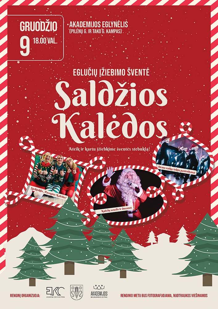 Saldžios Kalėdos plakatas