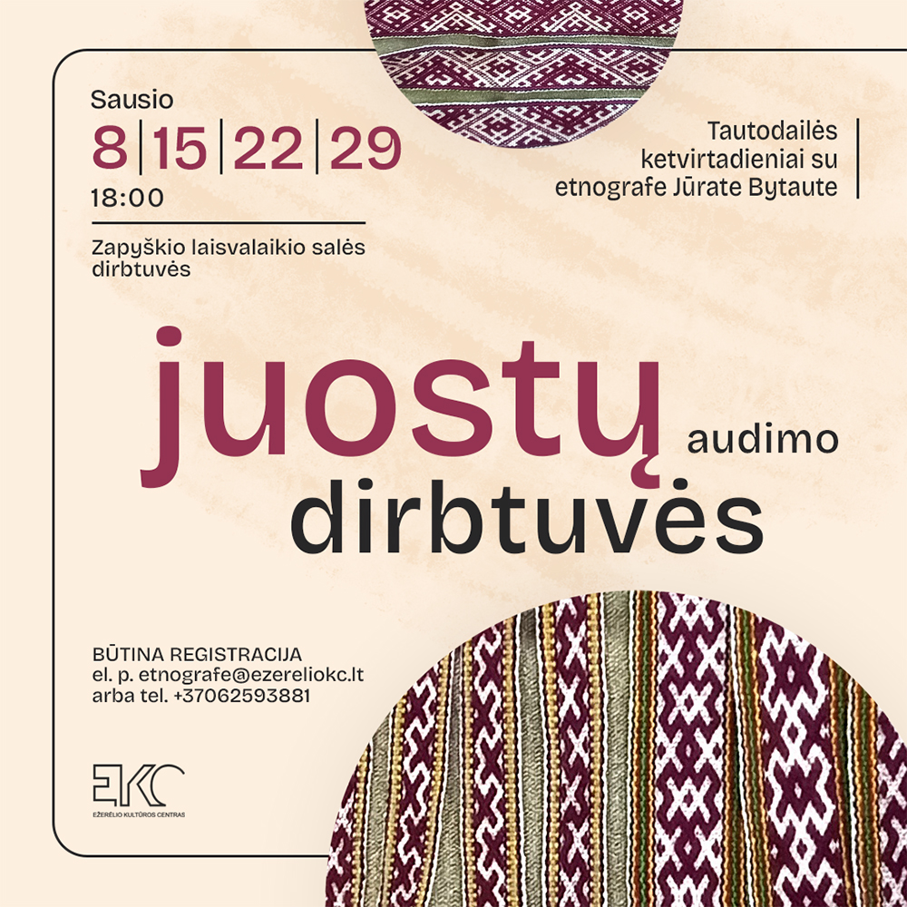 Tautodailės ketvirtadieniai, juostos