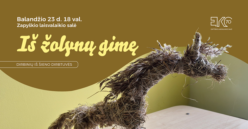 Dirbinių iš šieno dirbtuvės