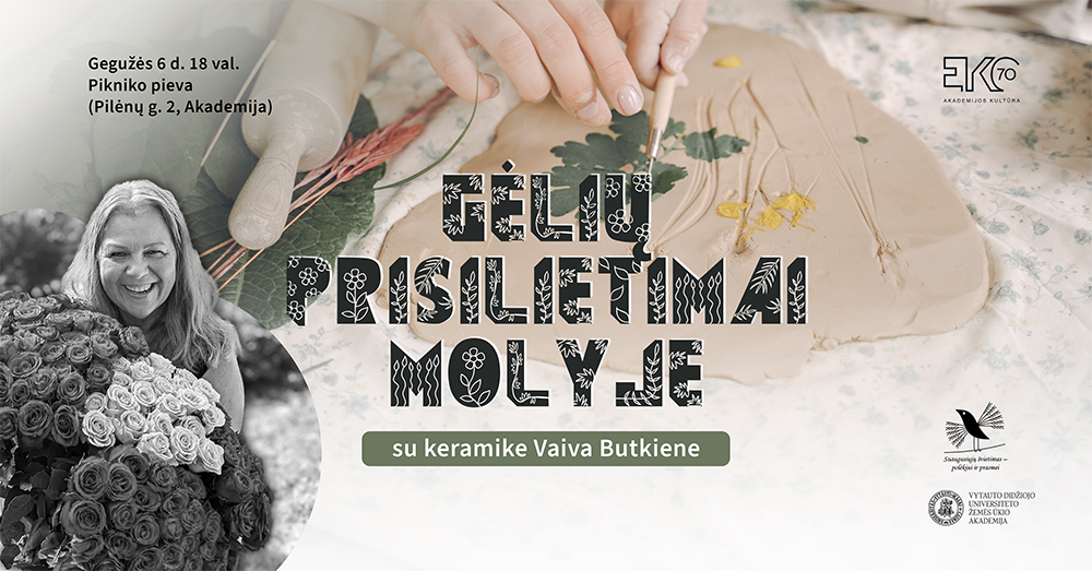 Gėlių prisilietimai molyje