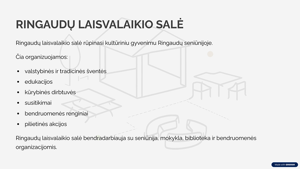 RINGAUDŲ LAISVALAIKIO SALĖ