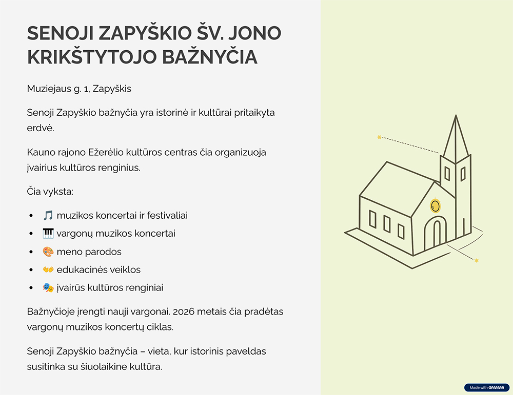 SENOJI ZAPYŠKIO BAŽNYČIA