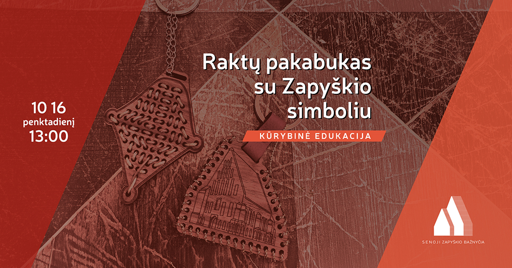 Raktų pakabukas su Zapyškio simboliu
